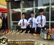 [廣州天泓皮具城答謝酒會]調(diào)酒學員實踐